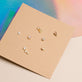 Still life image of Teeny Pave Diamond Shape Stud Earring with Stone and Strand solid gold jewelry