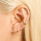 Image of 14K Yellow Gold Teeny Pave Diamond Shape Stud Earring with Stone and Strand Earrings