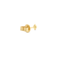 Stone and Strand 14K Yellow Gold Teeny Pave Diamond Shape Stud Earring Rear Image