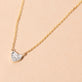Teeny Pave Heart Necklace