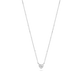 Teeny Pave Heart Necklace
