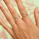 Teeny Round Diamond Ring