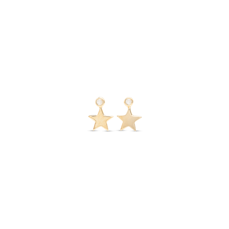 Teeny Diamond Fallen Star Studs