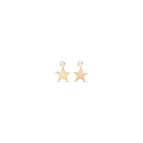 Teeny Diamond Fallen Star Studs