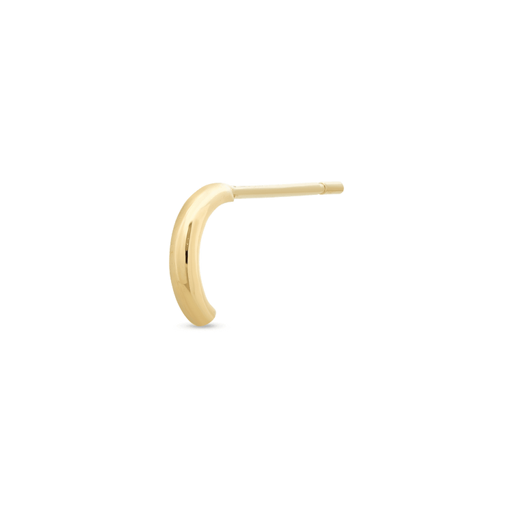 Stone and Strand 10K Yellow Gold Teeny Tiny Gold Huggie Side Image