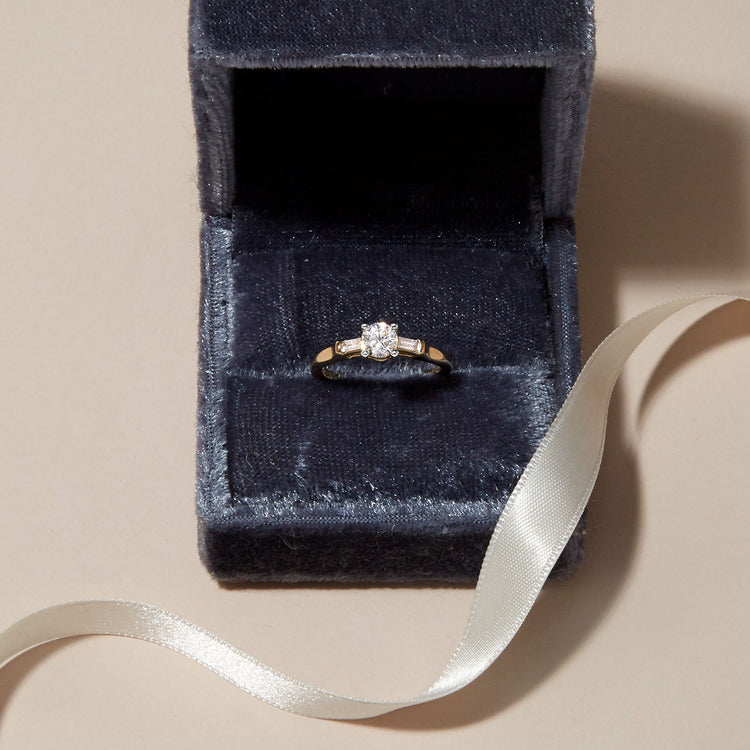 Stone and Strand 14K Yellow Gold The Clara Diamond Ring Editorial Image