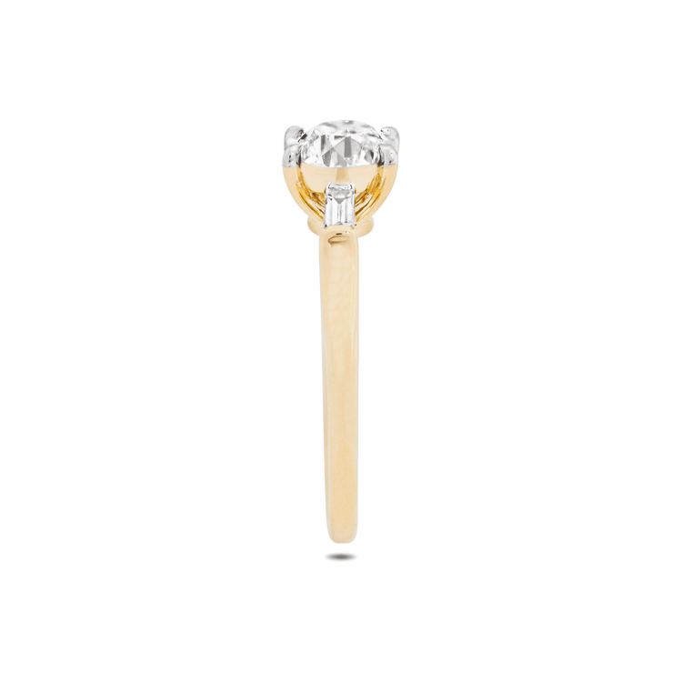 Stone and Strand 14K Yellow Gold The Clara Diamond Ring Side Image