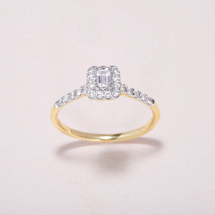 Stone and Strand 14K Yellow Gold The Greta Ring Editorial Image