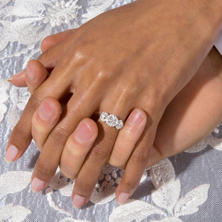Image of 14K Yellow Gold The Josephine Ring on Models Hand