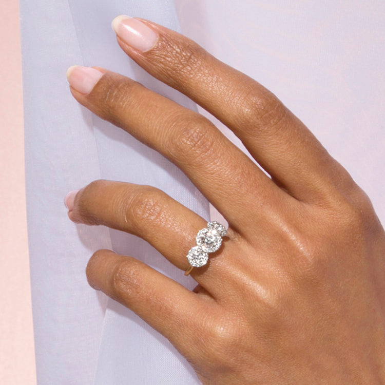 Image of 14K Yellow Gold The Josephine Ring on Models Hand