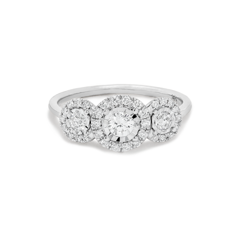 Stone and Strand 14K White Gold Gold The Josephine Diamond Ring Front Image