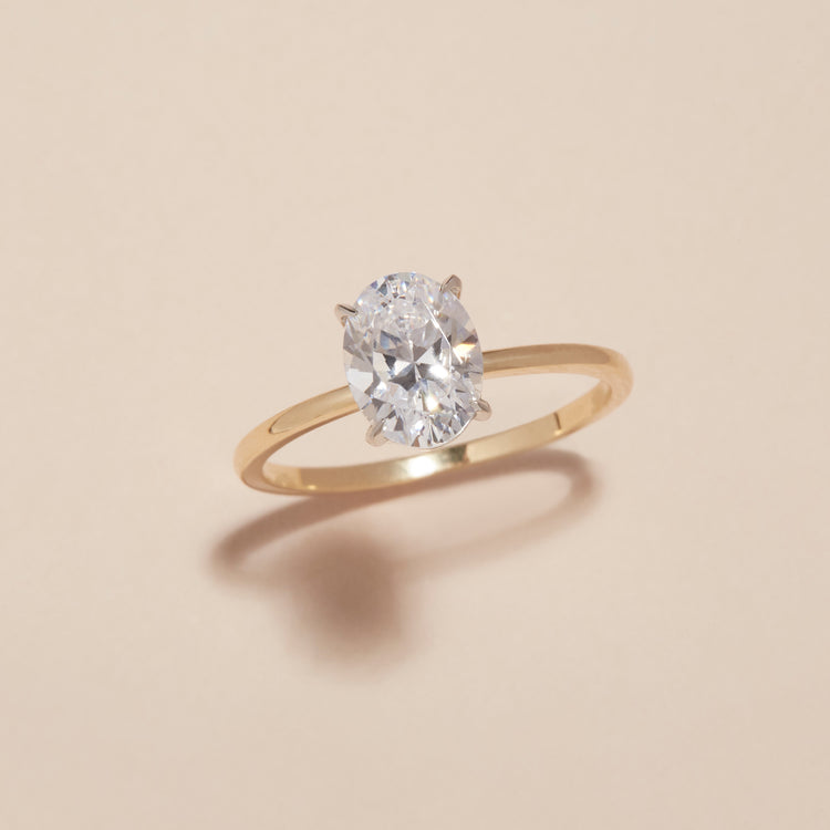 Stone and Strand 14K Yellow Gold The Scarlett Ring Editorial Image