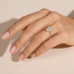 Image of The Scarlett Ring In Platinum on Models Hand