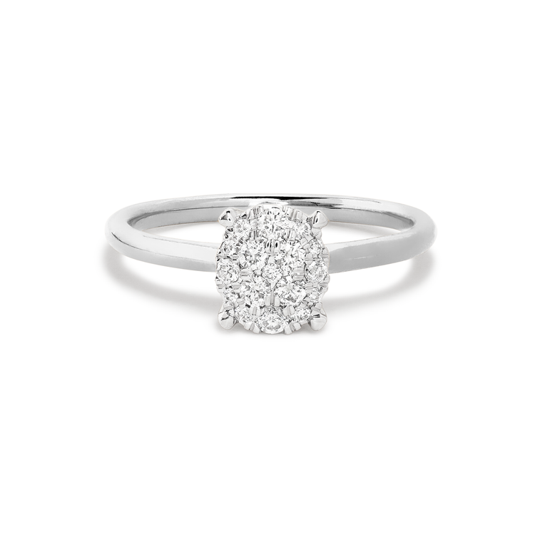 Stone and Strand 14K White Gold The Sophia Diamond Ring Front Image