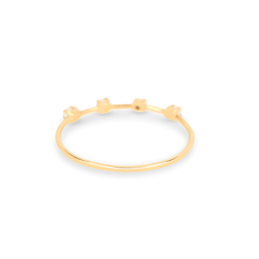 Three Pearl and Diamond Ring – STONE AND STRAND