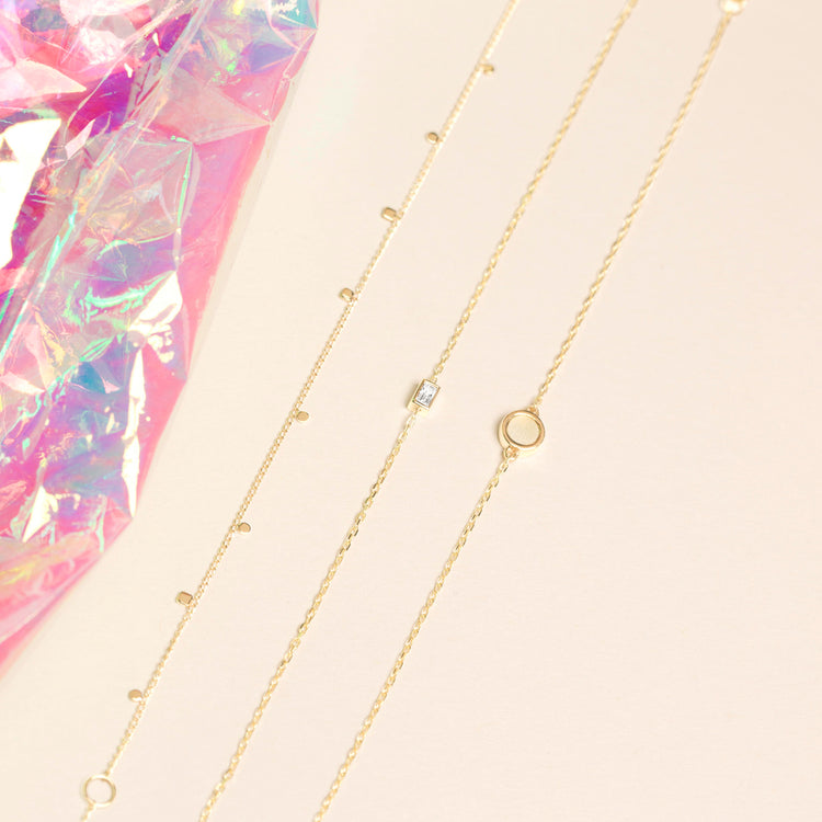 Tiny Baguette Diamond Bracelet