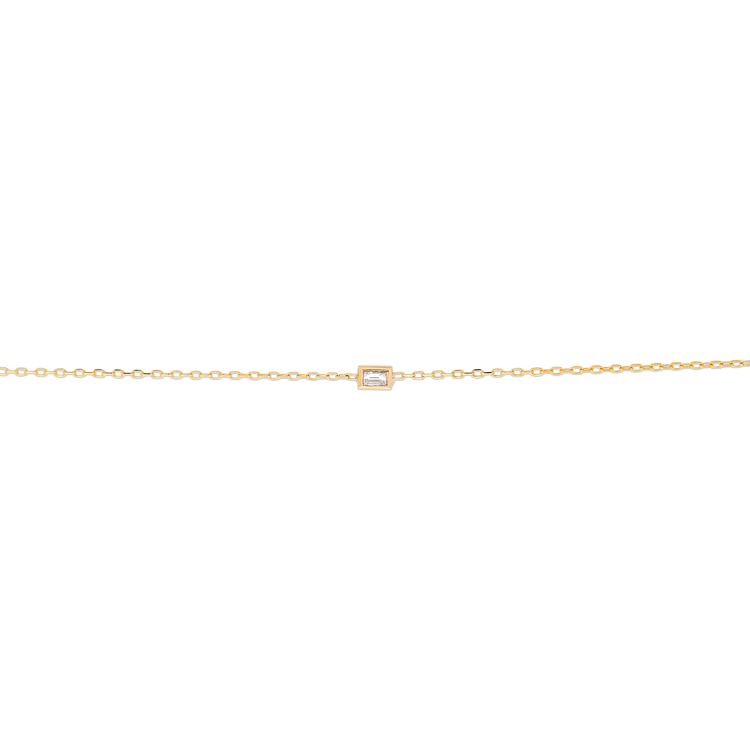 Tiny Baguette Diamond Bracelet