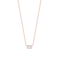 Tiny Baguette Diamond Necklace