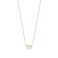 Tiny Baguette Diamond Necklace
