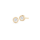 Tiny Bezel Diamond Stud