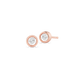 Tiny Bezel Diamond Stud