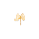 Stone and Strand 10K Yellow Gold Tiny Bubble Tea With Diamond Earring Rear M Image