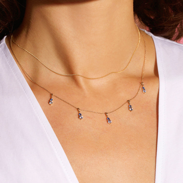 Tiny Curb Chain Choker Necklace