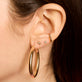 Tiny Diamond and Ear Cuff Chain Earring