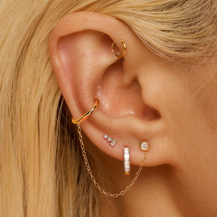 Thick ear-cuff in gold - MAM