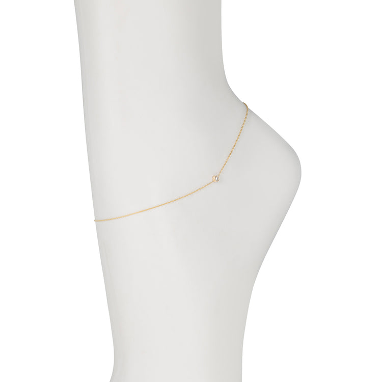 Tiny Diamond Anklet
