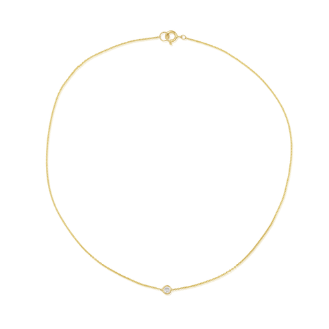 Tiny Diamond Anklet
