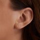 Tiny Diamond Emerald Cut Studs