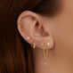 Tiny Diamond Emerald Cut Studs