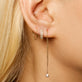 Tiny Diamond Threader Earring