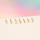 Tiny Open Circle Stud Earring