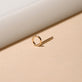 Tiny Open Circle Stud Earring
