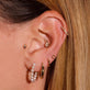 Tiny Open Circle Stud Earring