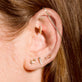 Tiny Open Circle Stud Earring