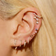 Tiny Open Circle Stud Earring