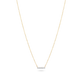 Tiny Pave Diamond Bar Necklace