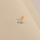 Tiny Pave Diamond Star Stud