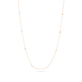 Tiny Pearl and Gold Bead Necklace