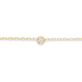 Stone and Strand 10K Yellow Gold Tiny Round Diamond Bracelet Close Up Image