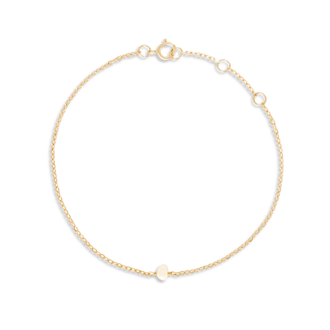 Moonlight Pavé Initial Bracelet – STONE AND STRAND