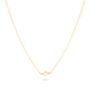 Stone and Strand 14K Yellow Gold Tiny Solitaire Pearl Necklace Front Image