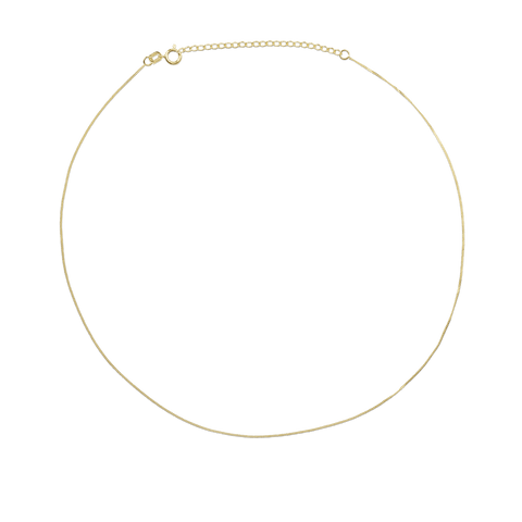 Tiny Curb Chain Choker Necklace