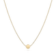 Stone and Strand 10K Yellow Gold Tiny Dot Necklace Close Up Image