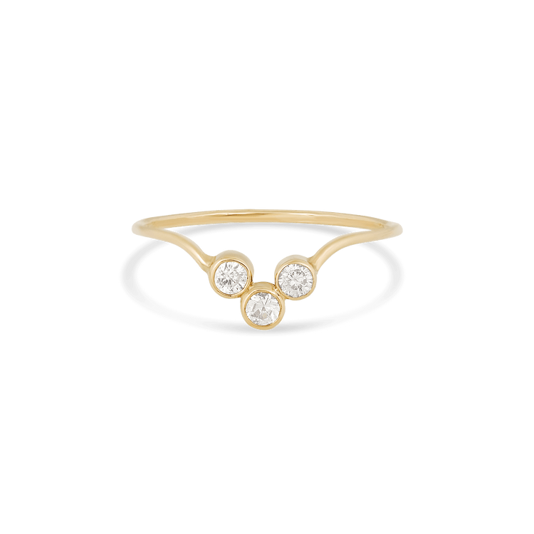 Tri Diamond Arch Ring