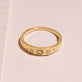 Tri-Starburst Diamond Ring