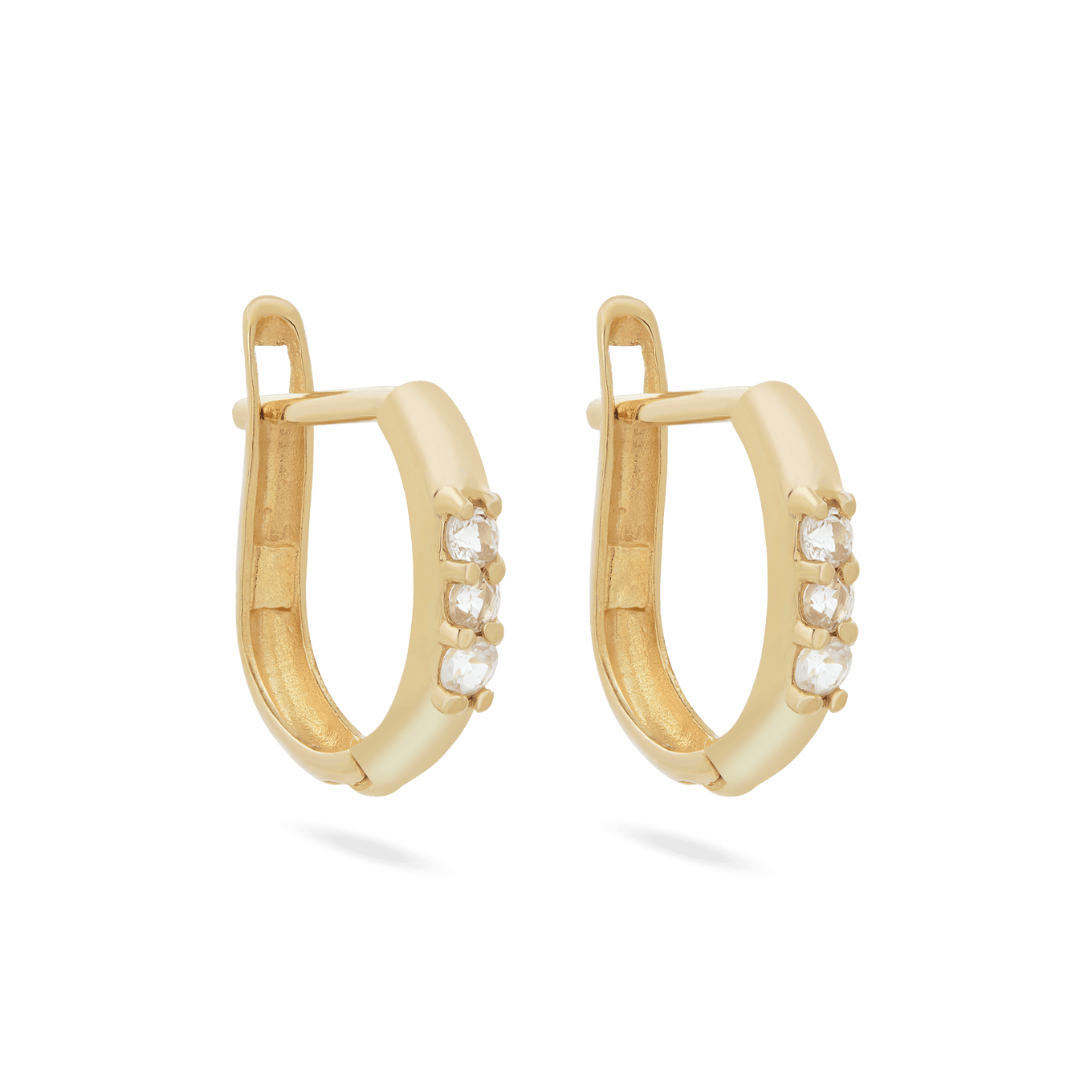 White Topaz Huggies